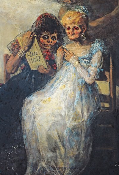 Time of the Old Women (detail) by Francisco de Goya